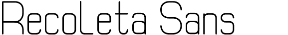 preview image of the Recoleta Sans St font