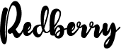 preview image of the Redberry font