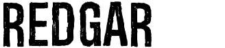 preview image of the Redgar font