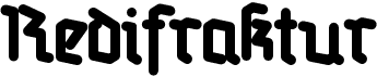 preview image of the Redifraktur font