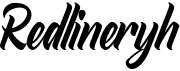 preview image of the Redlineryh font