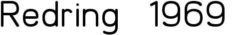 preview image of the Redring 1969 font