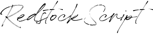 preview image of the Redstock Script font