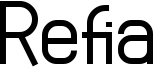 preview image of the Refia font