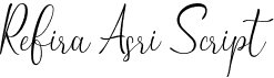 preview image of the Refira Asri Script font