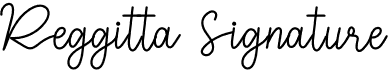 preview image of the Reggitta Signature font