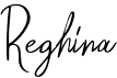 preview image of the Reghina font