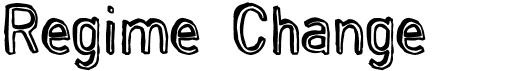 preview image of the Regime Change font