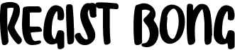 preview image of the Regist Bong font