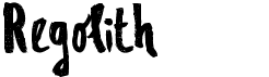 preview image of the Regolith font