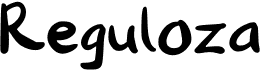 preview image of the Reguloza font