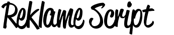 preview image of the Reklame Script font