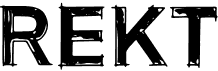 preview image of the Rekt font