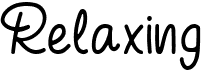 preview image of the Relaxing font