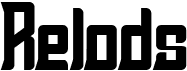 preview image of the Relods font
