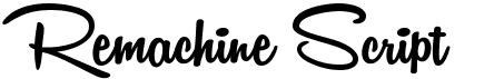 preview image of the Remachine Script font