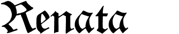 preview image of the Renata CAT font