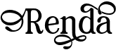preview image of the Renda font