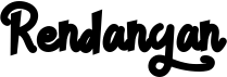 preview image of the Rendangan font