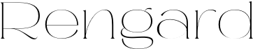 preview image of the Rengard font