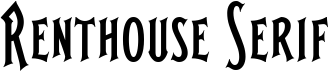 preview image of the Renthouse Serif font