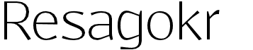 preview image of the Resagokr font