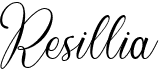 preview image of the Resillia font