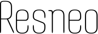 preview image of the Resneo font