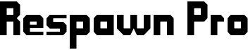preview image of the Respawn Pro font