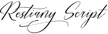 preview image of the Restiany Script font