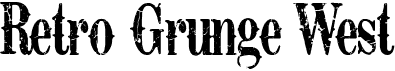 preview image of the Retro Grunge West font