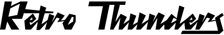 preview image of the Retro Thunders font