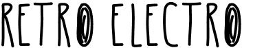 preview image of the Retro Electro font