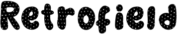 preview image of the Retrofield font