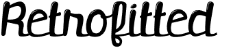 preview image of the Retrofitted font