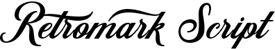 preview image of the Retromark Script font
