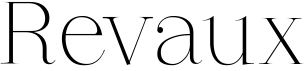 preview image of the Revaux font