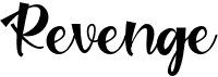 preview image of the Revenge font