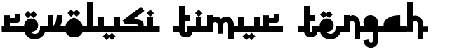 preview image of the Revolusi Timur Tengah font