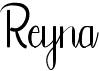 preview image of the Reyna font