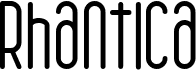 preview image of the Rhantica font