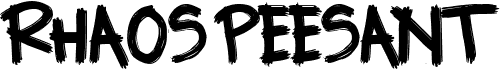 preview image of the Rhaos Peesant font