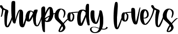 preview image of the Rhapsody Lovers font