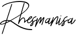 preview image of the Rhesmanisa font