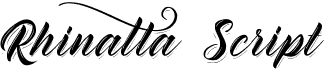 preview image of the Rhinatta Script font