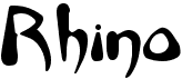 preview image of the Rhino font