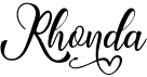 preview image of the Rhonda font