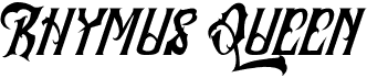 preview image of the Rhymus Queen font