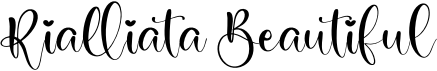preview image of the Rialliata Beautiful font