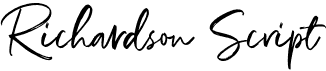 preview image of the Richardson Script font